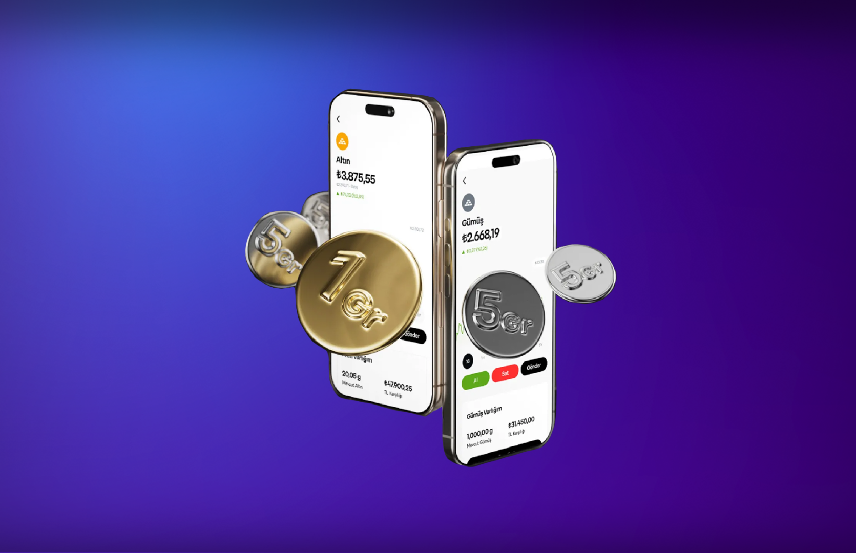 Papara's app with Precious Metals on Black Friday