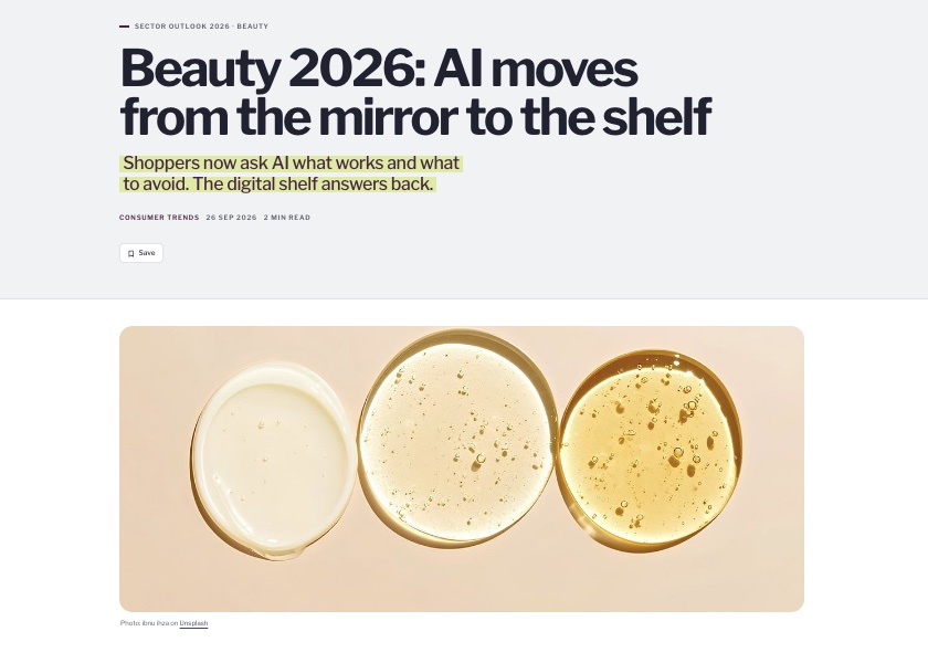 Beauty 2026: AI moves from the mirror to the shelf
