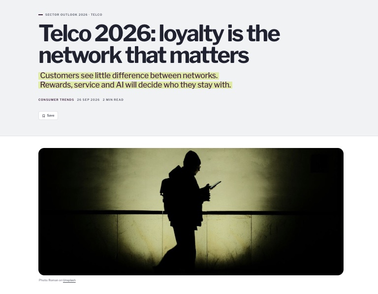 Telco 2026: loyalty is the network that matters